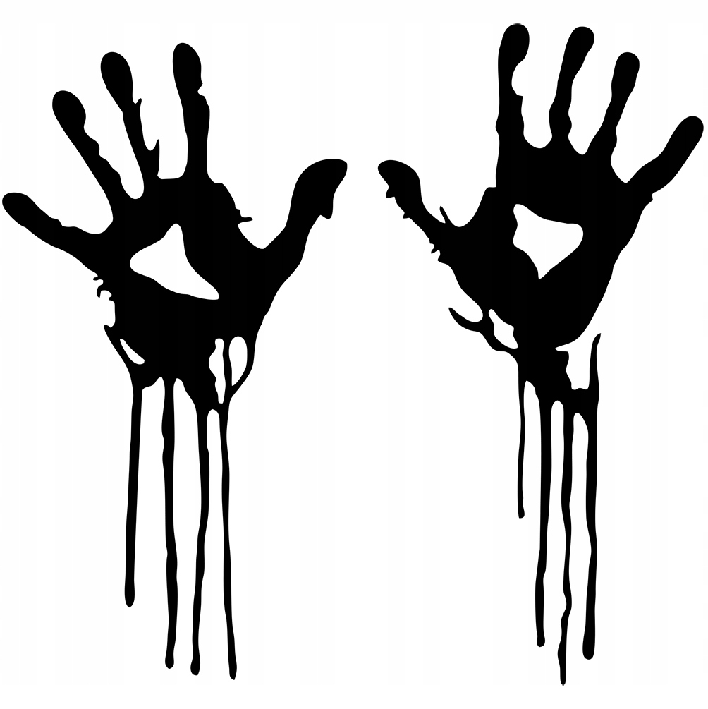 

Naklejka na samochód Krwawe Ręce Hands Blood 14x15