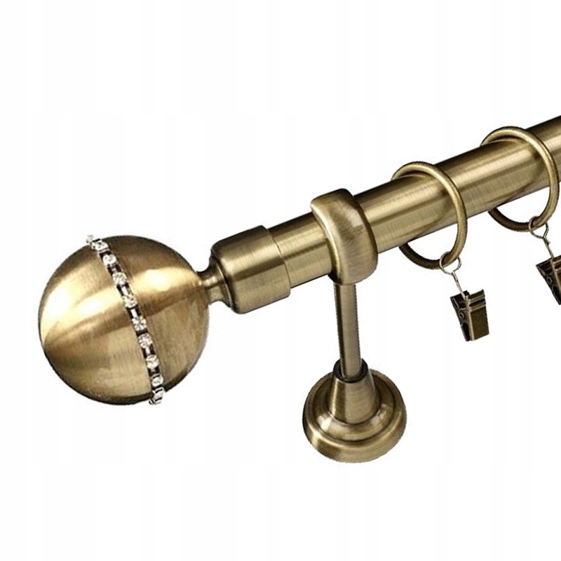 

Karnisz Złoty 270 cm z diamencikami 25 mm gotowy