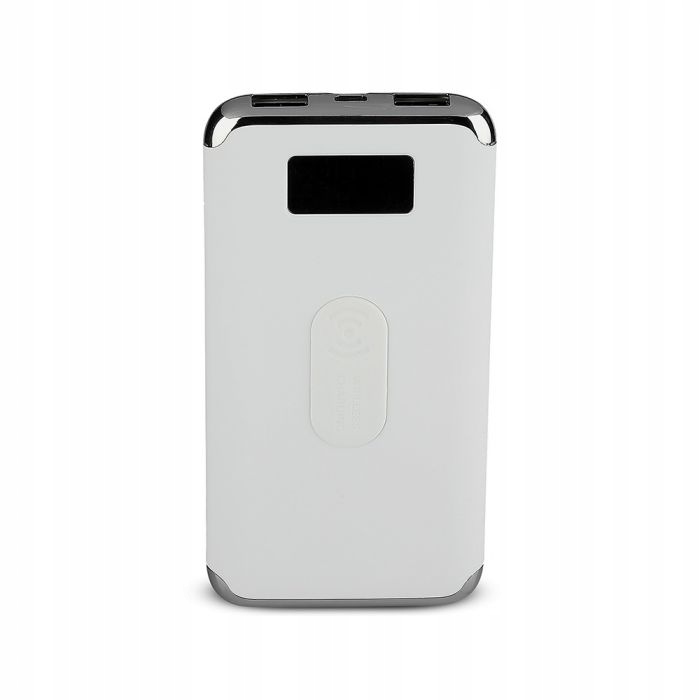 Powerbank 10000mAh 2xUSB Usb-c/micro Usb Indukcja Biały V-tac