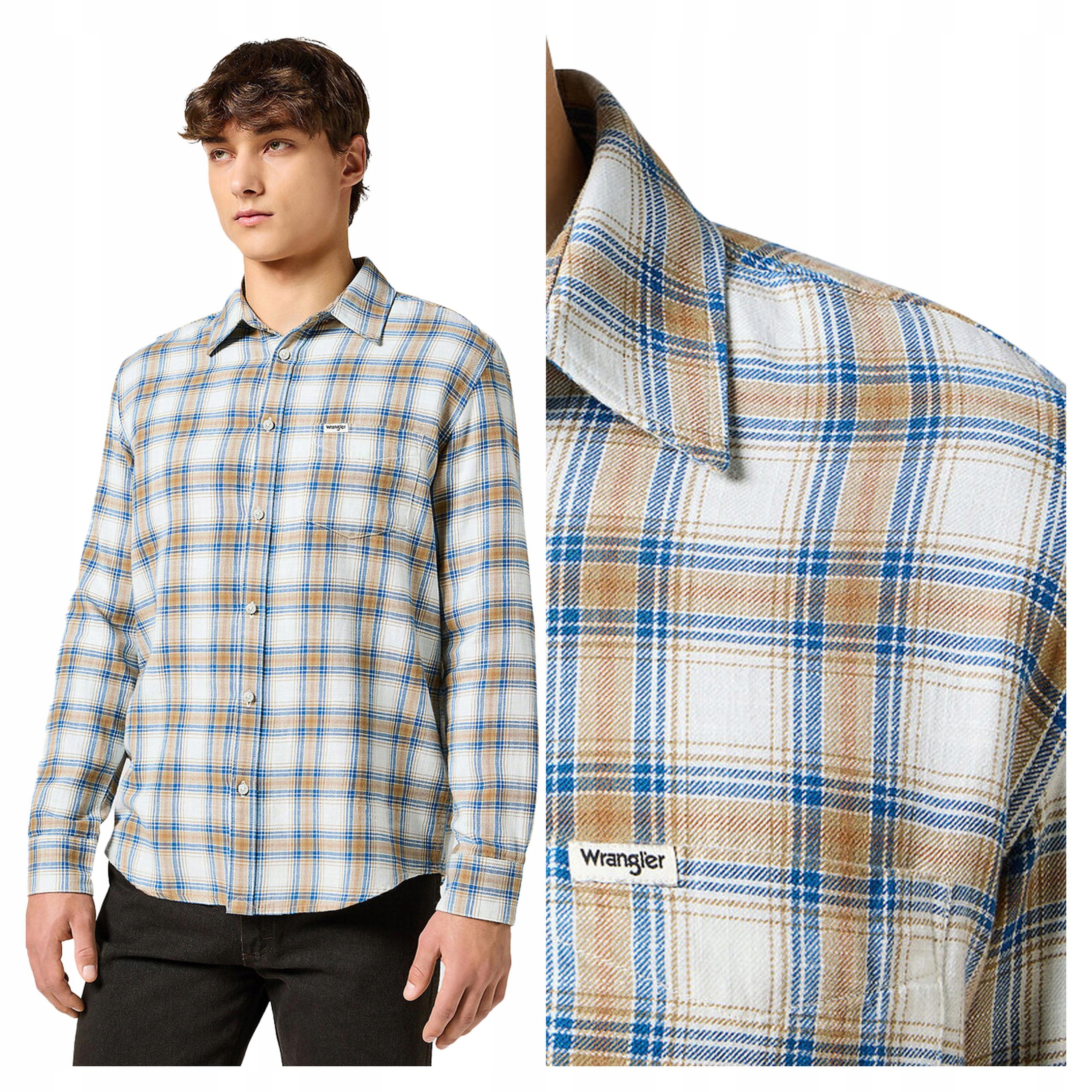 Pánská košile Wrangler 1 Pkt Indigo Shirt S