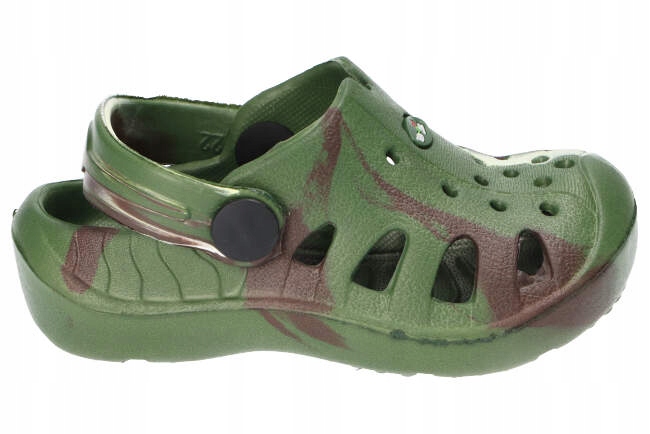 L-630 KLAPKI SANDAŁY PIANKOWE DZIECIĘCE GREEN 28 Długość wkładki wew. 18 cm