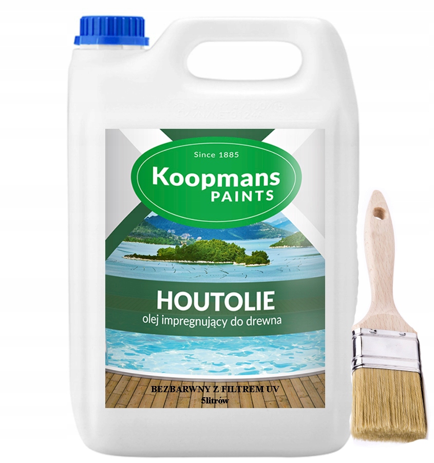 Koopmans Houtolie 5 litrů profesionální Bezbarvý olej pro všechny druhy dřeva