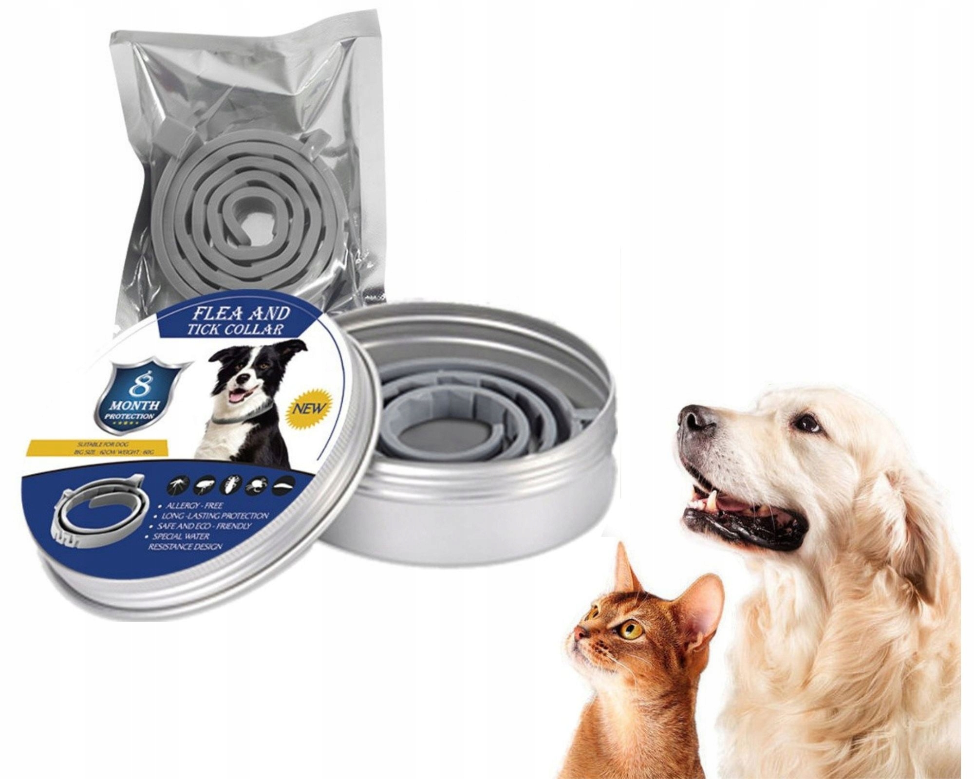 

Obroża Dla Psa Na Kleszcze Pasożyty XL 63cm