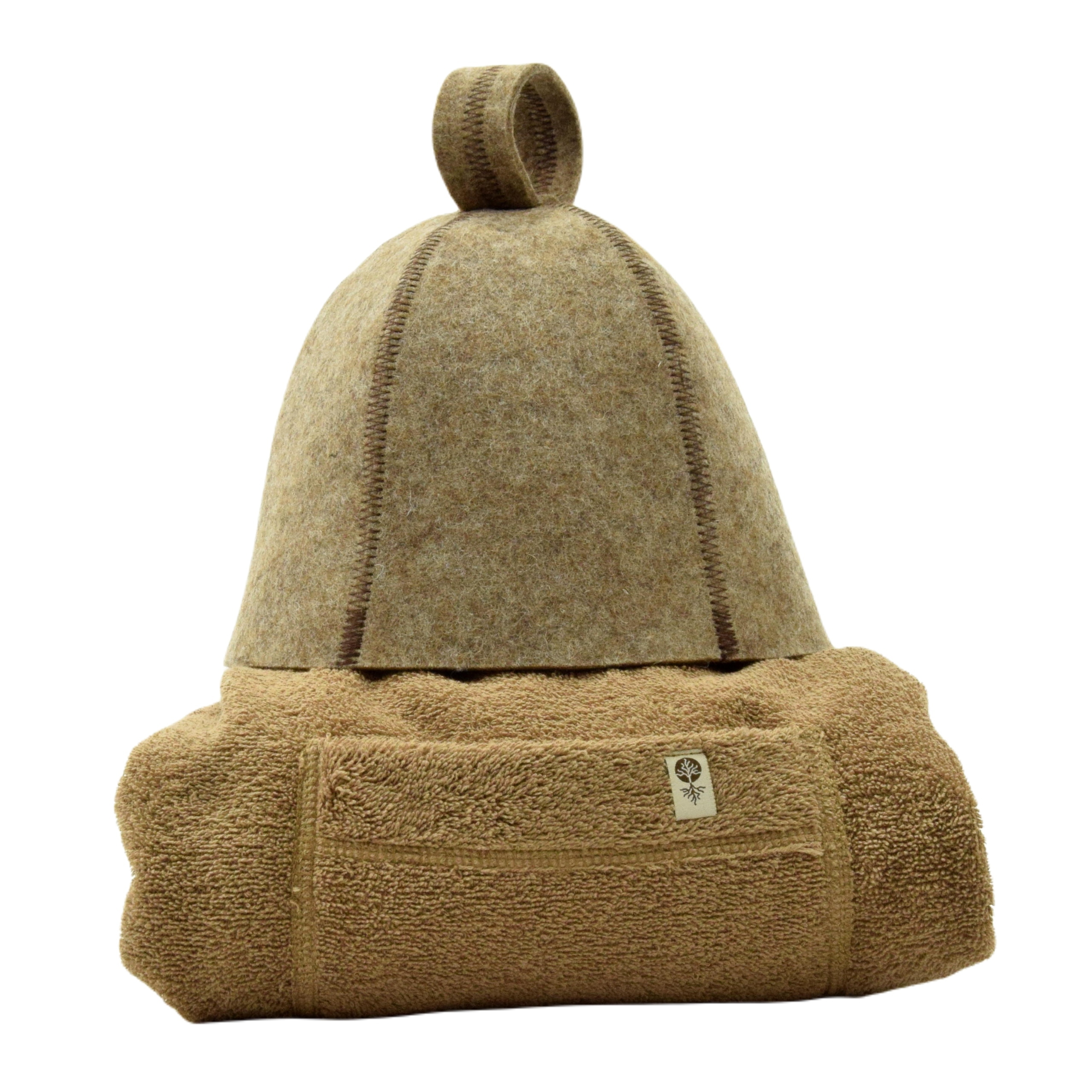 Čepice do sauny s vlnou Kilt bavlna pánský set 2 ks vel L