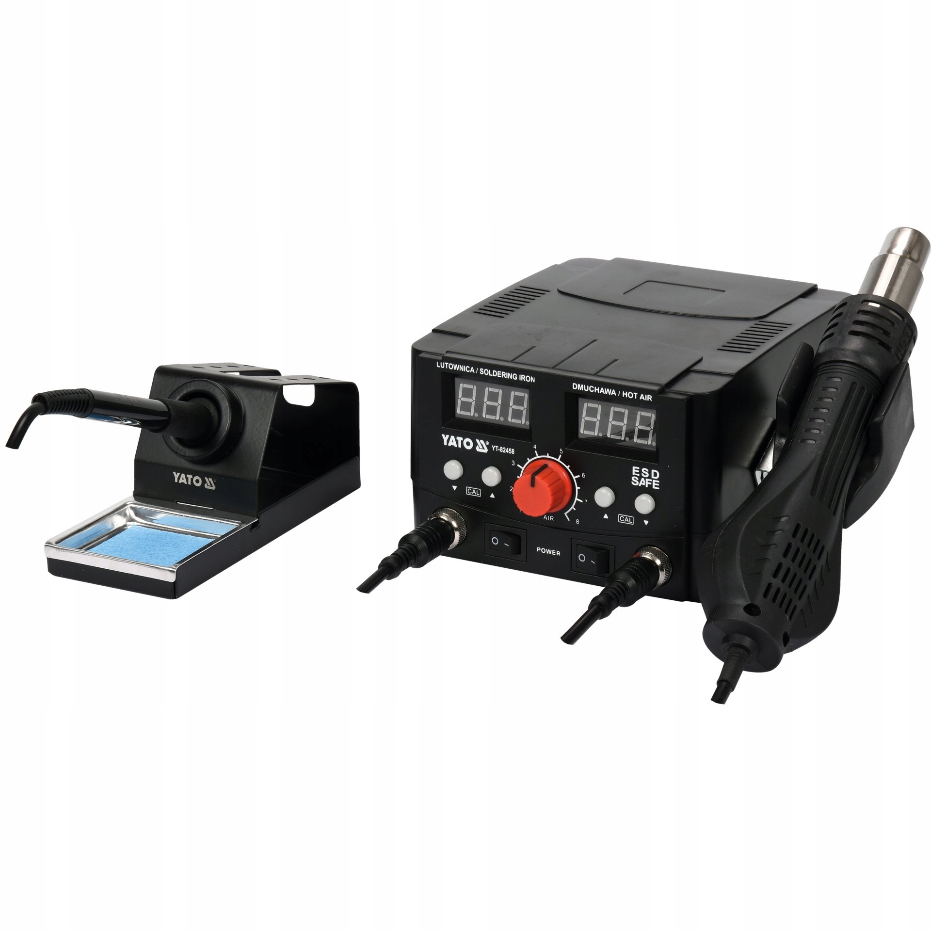 Pájecí Stanice 2V1 Hot Air 750W Baňka 75W Led Esd Safe Yato