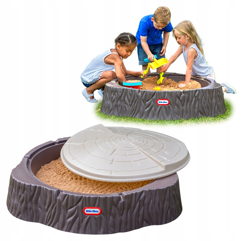 LITTLE TIKES WOODLAND SAND PIT ПЕСОЧНИЦА СТВОЛ ДЕРЕВА. ОТКРЫТЫЙ САД