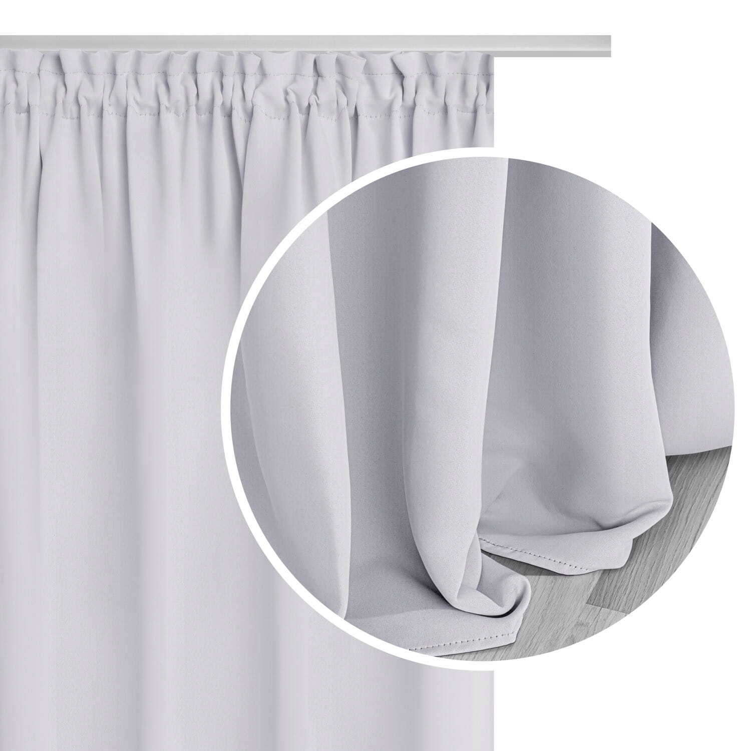 ZASŁONY ZACIEMNIAJĄCE NA TAŚMIE ŻABKI 140x235 HOLD