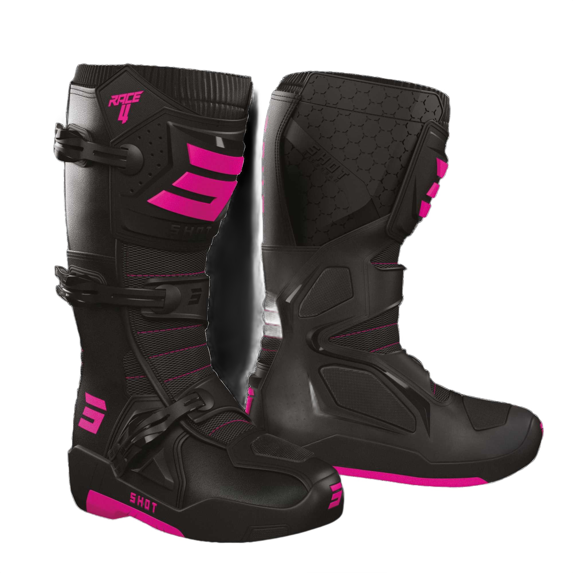 Topánky Na Crossovú Štvorkolku Shot Race 4 Black/pink 40 A09-24C1-A03-40