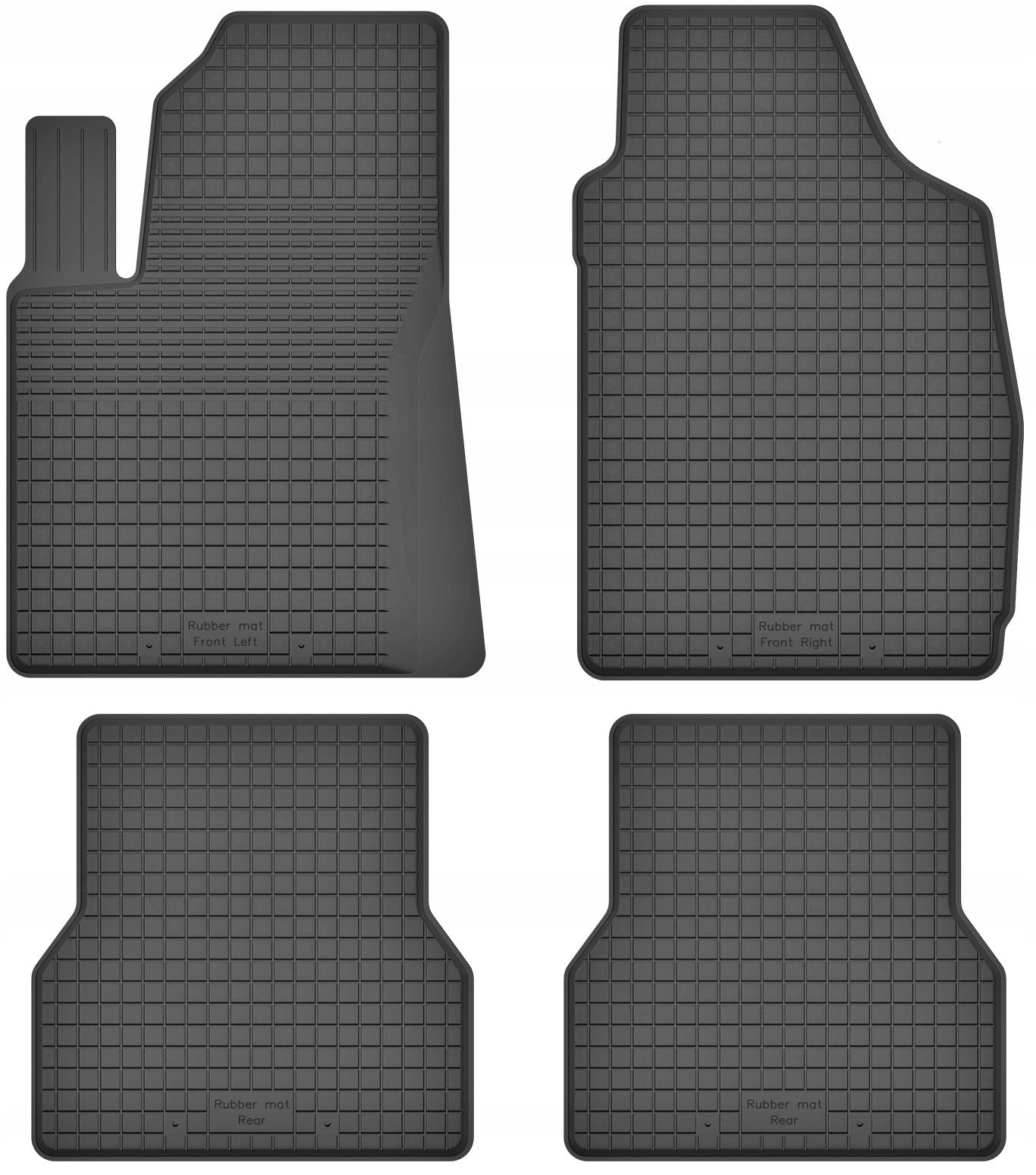 

Dywaniki gumowe wycieraczki do Fiat 500 od 2007-