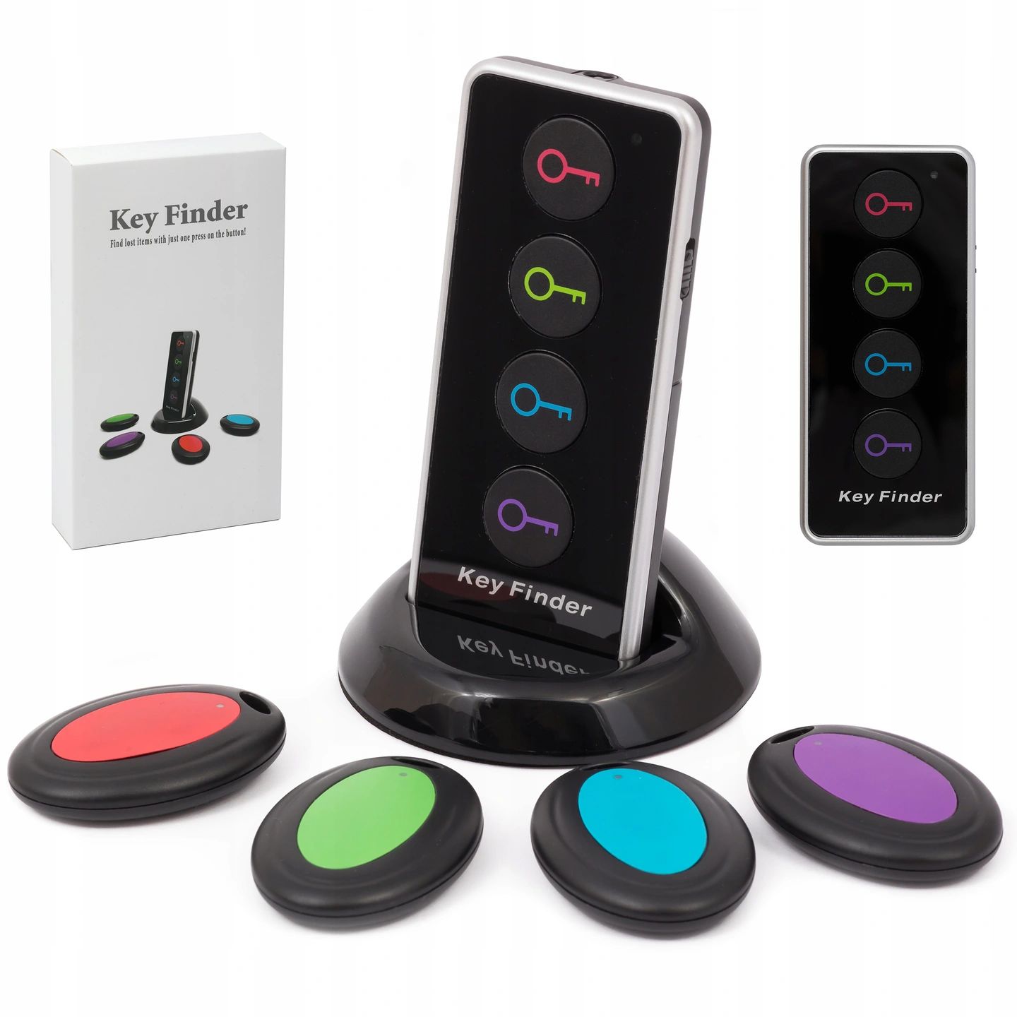 LOKALIZATOR KLUCZY BEZPRZEWODOWY KEYFINDER 4 SZT