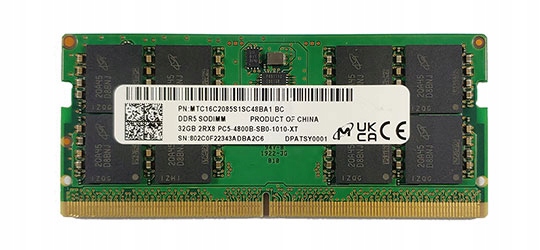 【新品・未開封】 DDR5 SO-DIMM 4800 32GB Ddr5 32gb 4800 Sodimm - Niska cena na Allegro