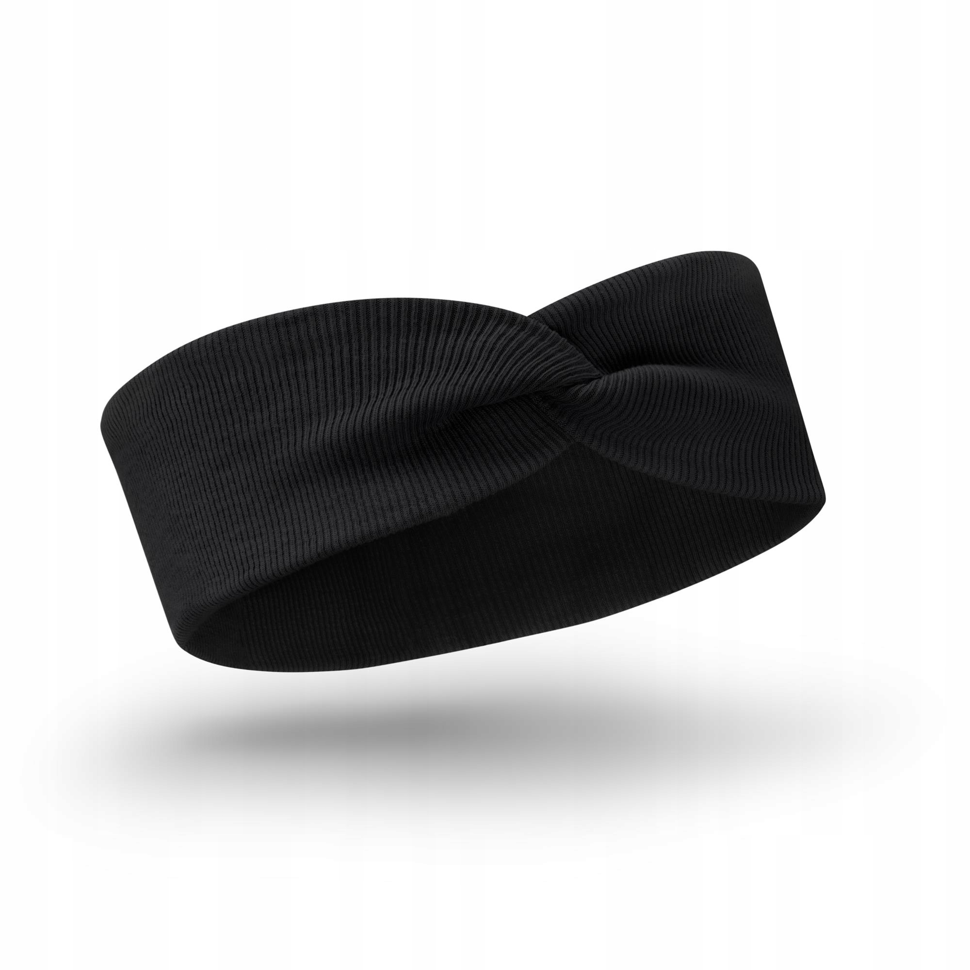 

Opaska dziecięca przeplatana prążek czarna