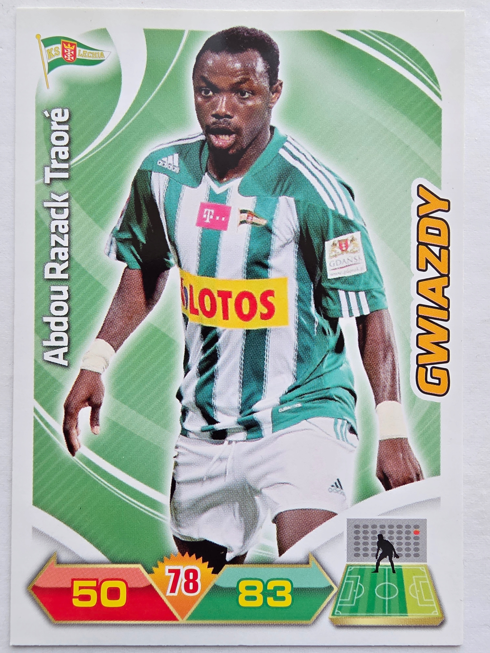 2012-13 Panini Ekstraklasa Abdou Razack Traore Lechia Gdańsk /ER6