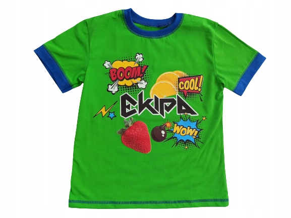 

Bluzka Krótki Rękaw T-shirt Koszulka 122 Ekipa
