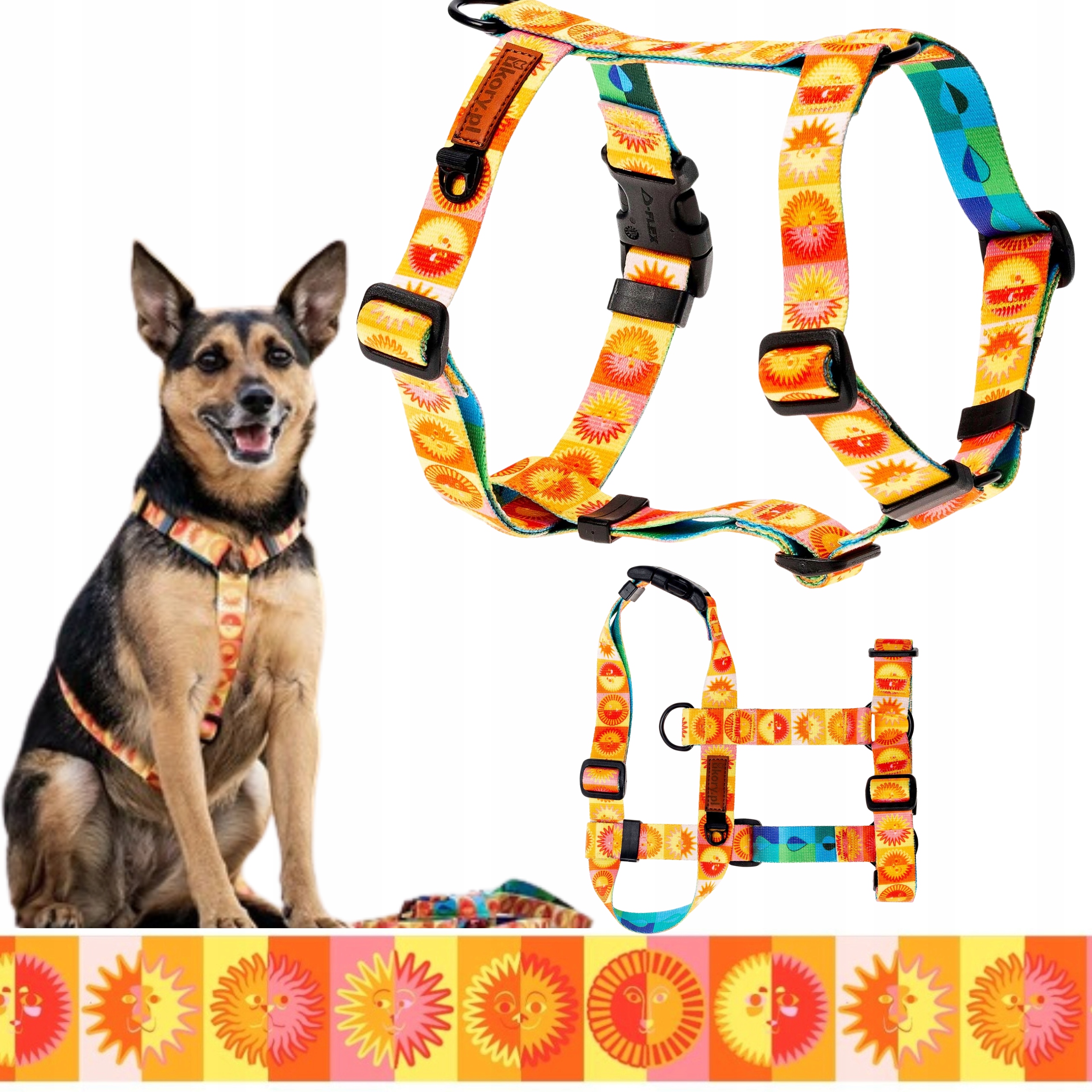 Levně Postroj Guard nastavitelný pro malého pejska štěněte Xs 15 mm Ukory Barevný