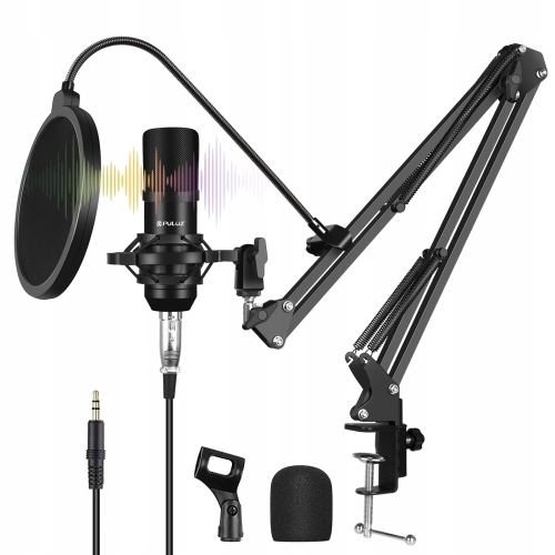 

Mikrofon Studyjny Zestaw 3w1 Filtr Pop Streamer