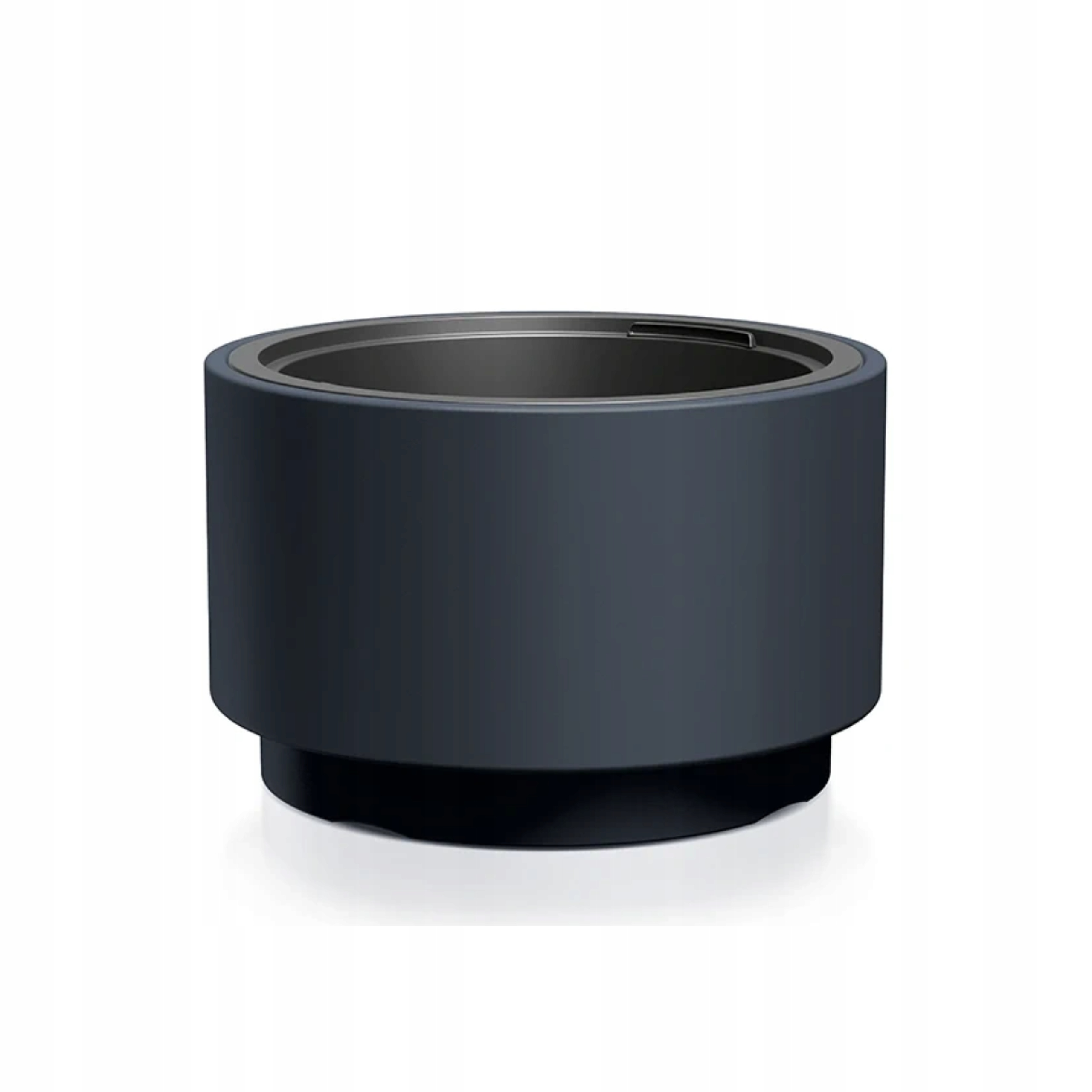 Doniczka antracytowa nowoczesna cylinder elegancka wkład tworzywo 29,8 cm
