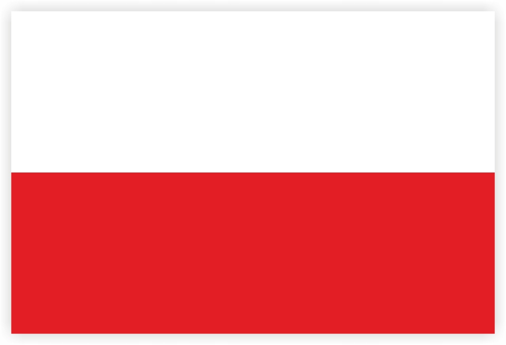 

Naklejka flaga Polski Polska Pl 10 x 15 cm