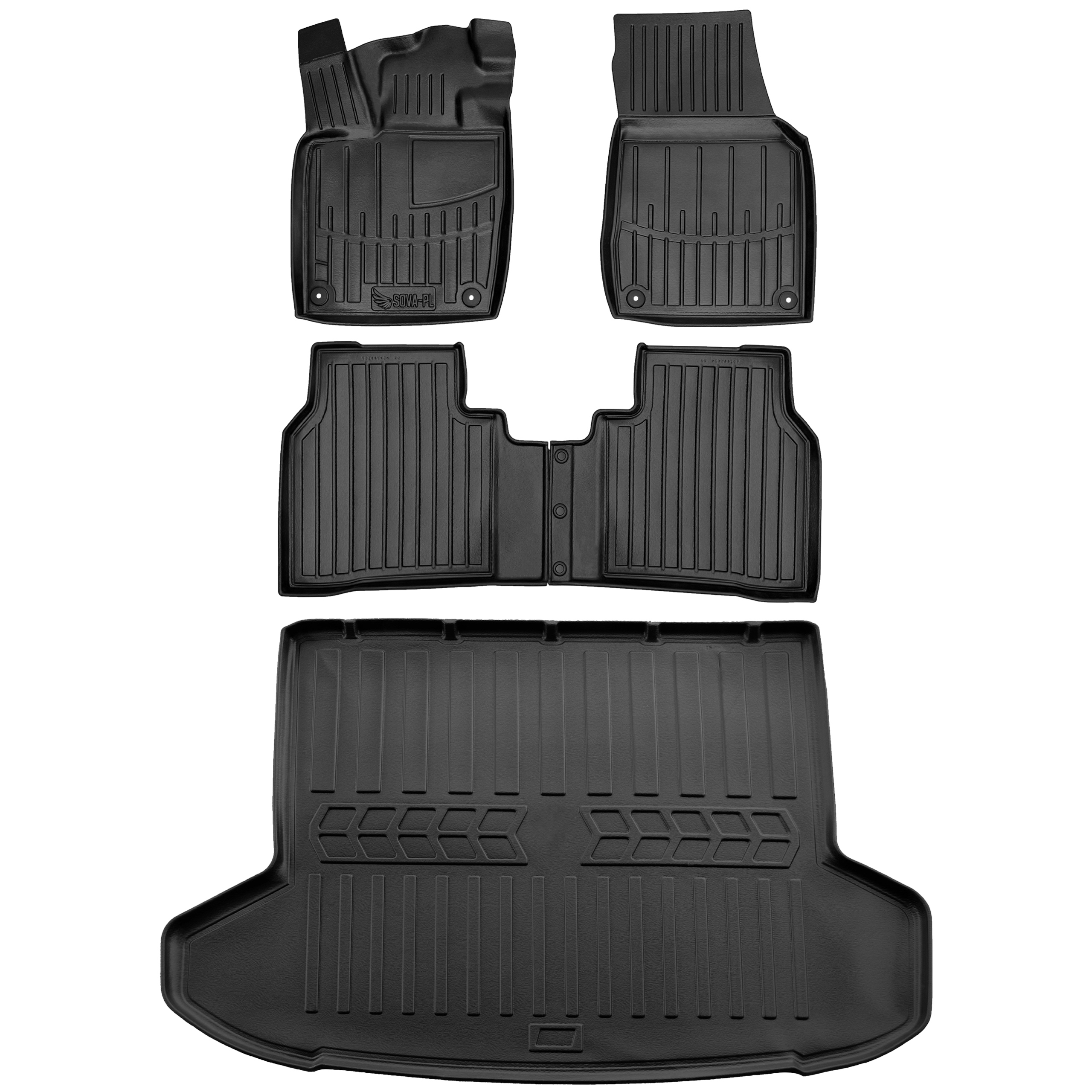 Mata do bagażnika 3D Volkswagen ID.7 (od 2023) liftback +Dywaniki