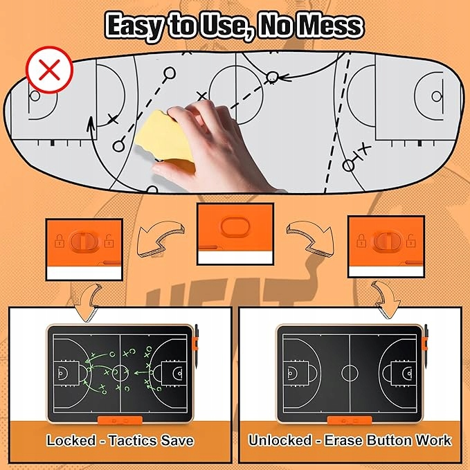 Elektroniczna tablica taktyczna Tablica trenerska Prezenty Układ ćwiczeń Materiał aluminium