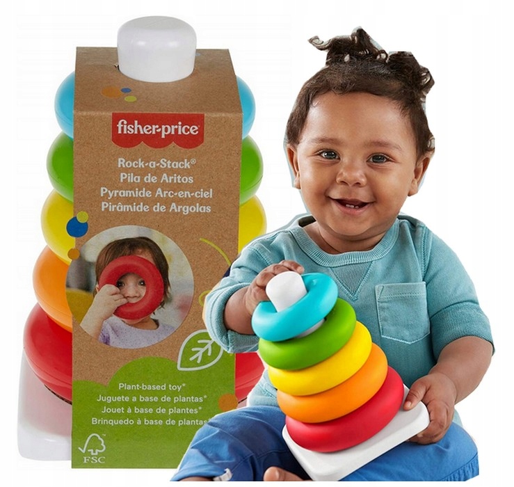 

Fisher Price Piramidka Z Kółek ekologiczna GFR09