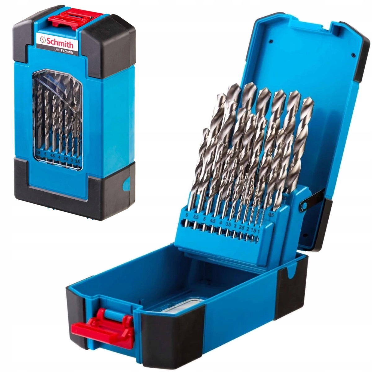 Schmith Komplet zestaw wierteł do metalu Hss 1-13mm 25 szt SQWM-02