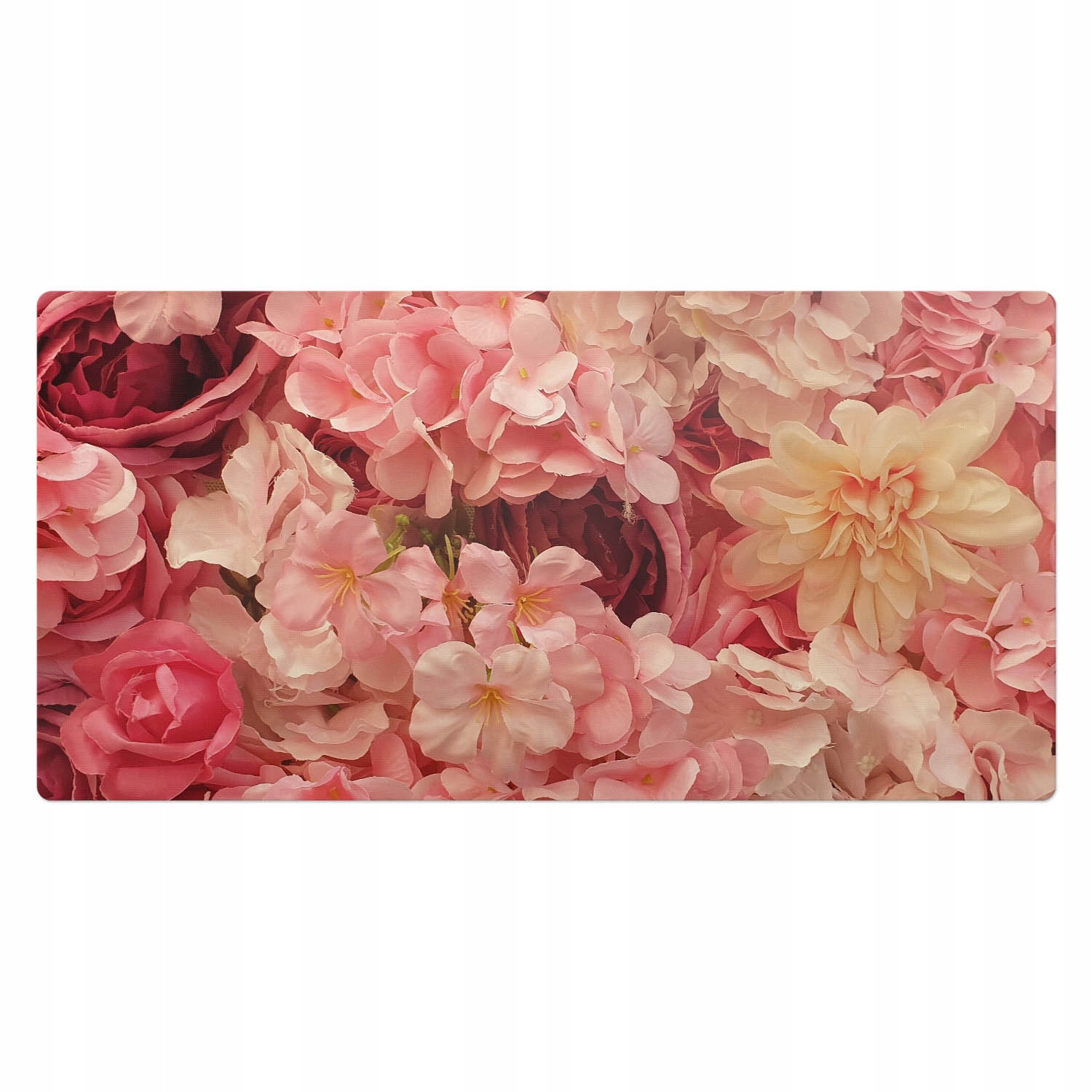 Vinylová prostiskluzová podložka na herní stůl Sada květin 100 x 50 cm