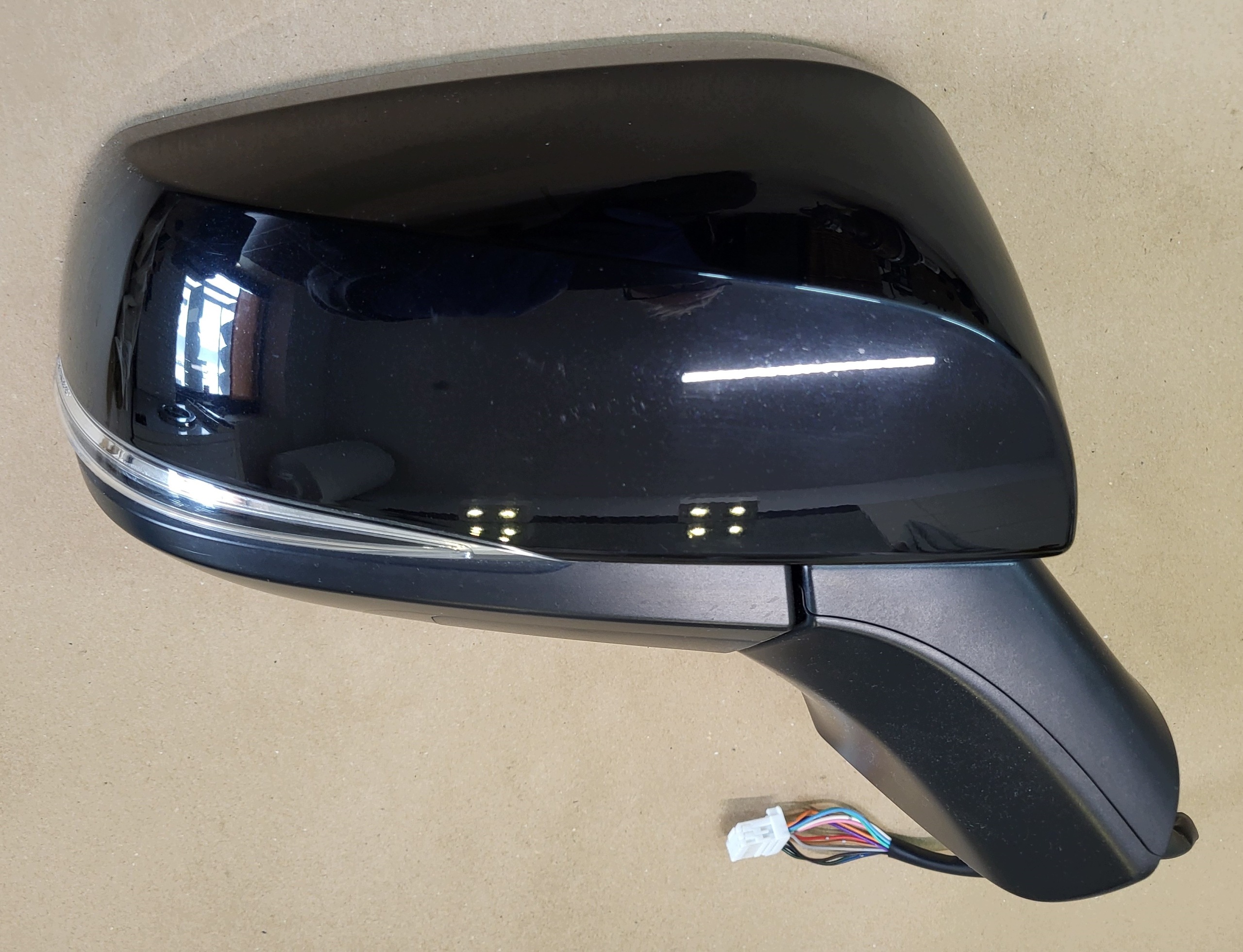 mirror complete exterior 12 PIN right black PERLA TOYOTA RAV4 V OE EU