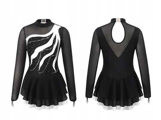 Strój Do Gimnastyki Balet Sukienka Łyżwiarstwo 104 Body 680