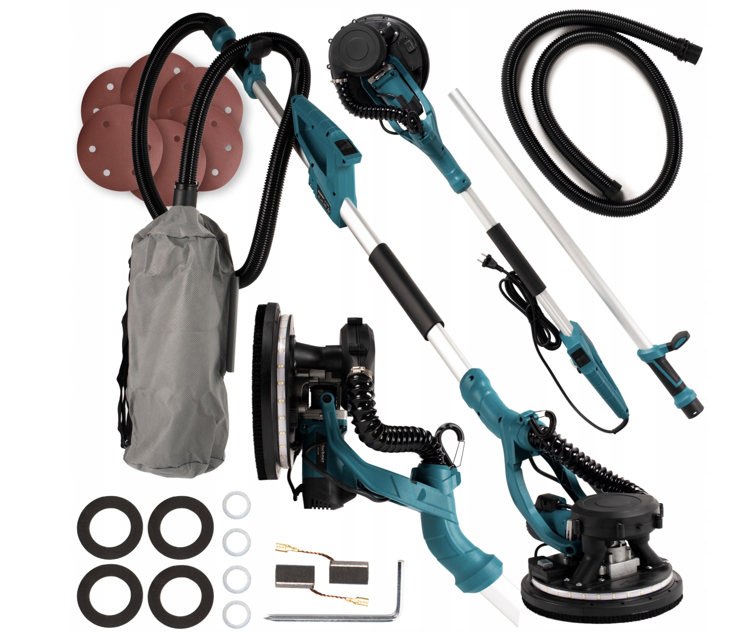 Szlifierka Żyrafa Do Gipsu Tynków Gładzi Tynku 2500W Led Bezpyłowa 225mm