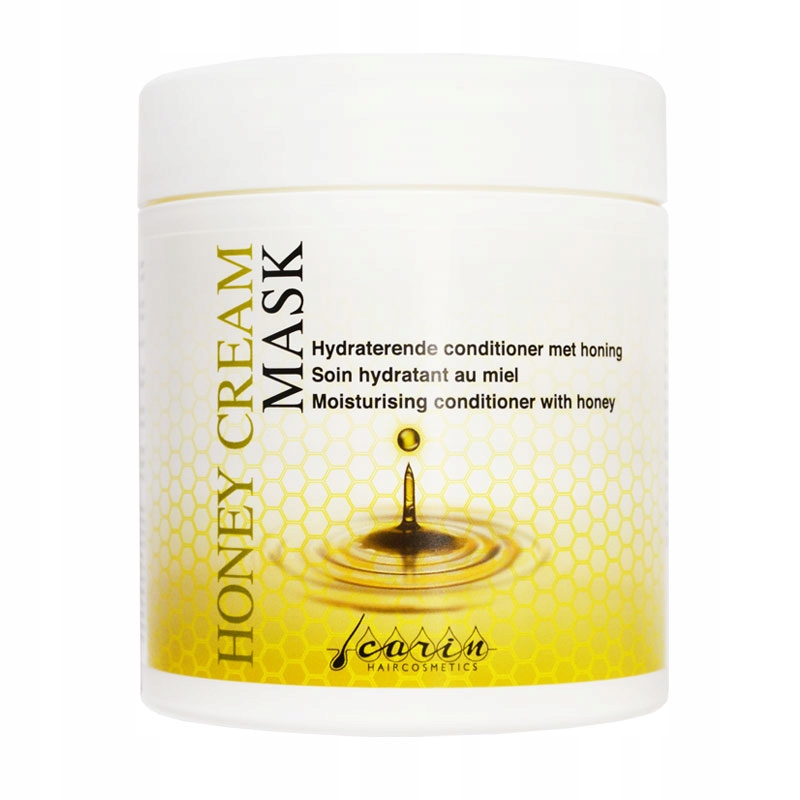 Medová regenerační hydratační maska na poškozené vlasy 500 ml Carin