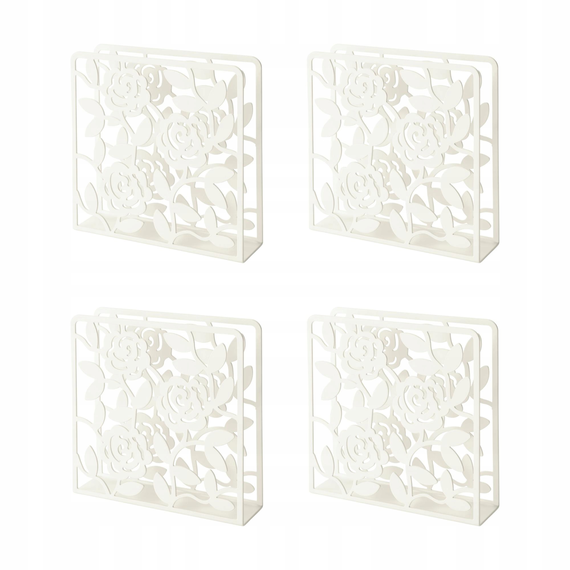 4 ks Bílý ubrousek 16x16 cm na ubrousky 33x33 40x40 Liksidig