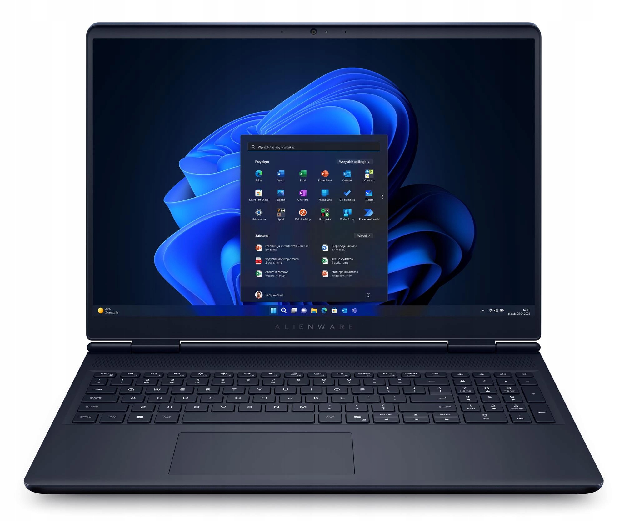 nowy Laptop Gamingowy Dell Alienware 16 Aurora Core5 210H 16GB 512 W11 Rtx