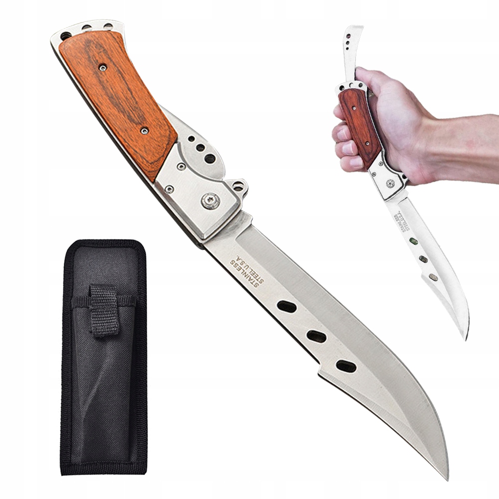 Nóż Składany Taktyczny Survival Myśliwski Wielofunkcyjny 14CM Do Polowań