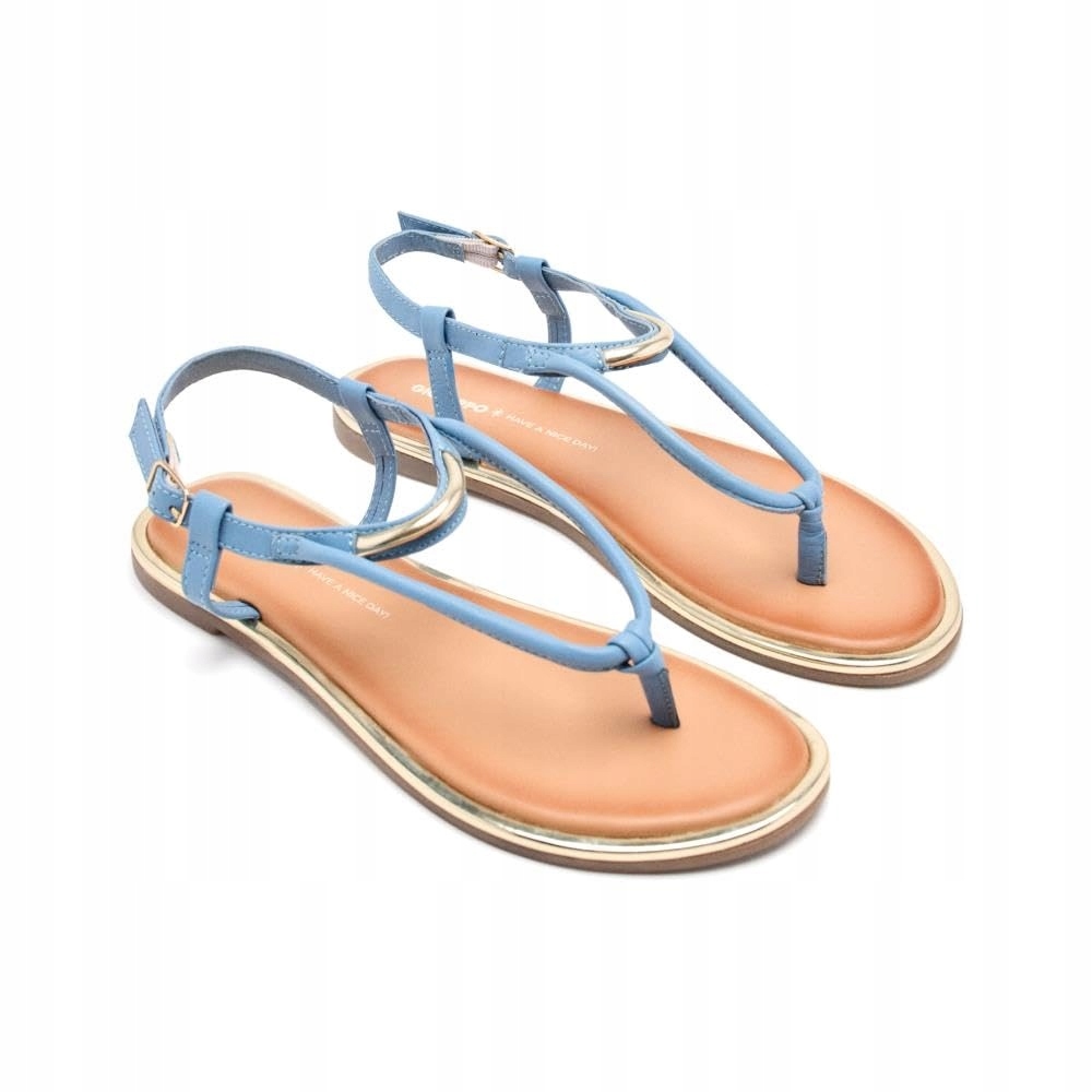 Gioseppo Modré Klasické Sandály S Páskem Na Prstu 37 6CA