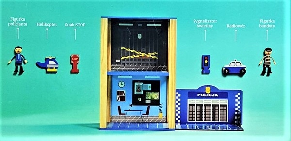 Drewniany Posterunek Policji + Akcesoria Elefun Marka Elefun Toys