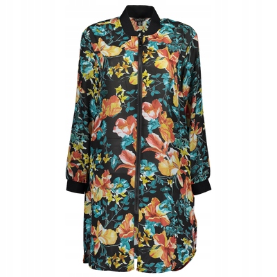 AMISU - szyfonowa narzutka w kwiaty-38