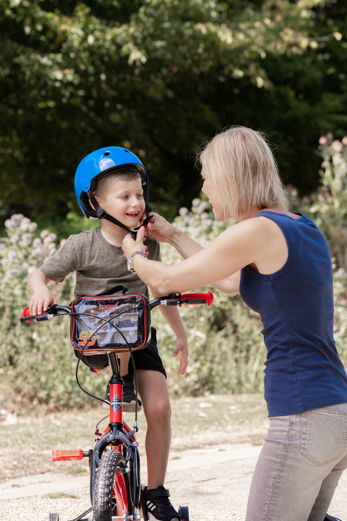 Rower dziecięcy Disney Cars Auta 14" czerwony Rama Stalowa