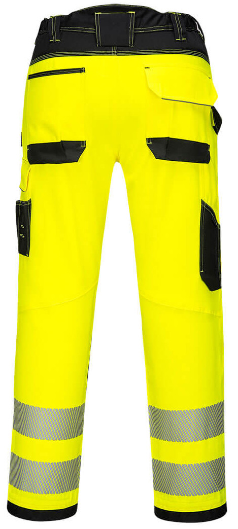 Lehké elastické výstražné kalhoty Portwest PW303 Ybr vel. 46 Uk (eu 62)