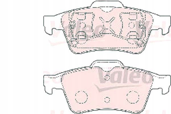 VALEO КОЛОДКИ ГАЛЬМІВНЕ 1360254 43873714060av725
