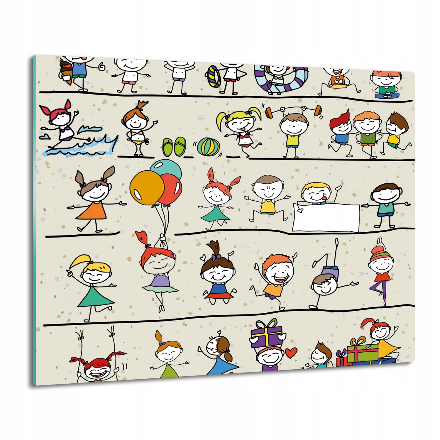 skleněný splashback tisk Děti zábava radost 60x52
