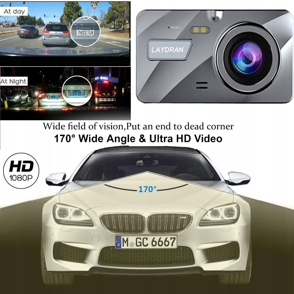 4-calowy ekran dotykowy kamera na deskę rozdzielczą samochod EAN (GTIN) 7058879221487