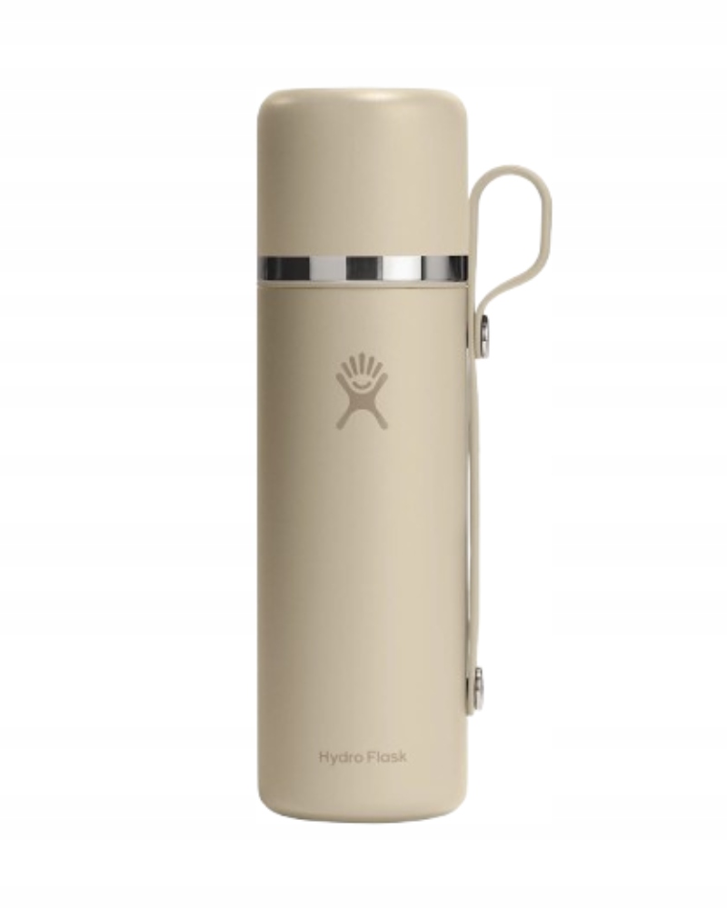 Termoska Hydro Flask Hot Flask and Cup 828 ml s hrnkem, béžová ocel