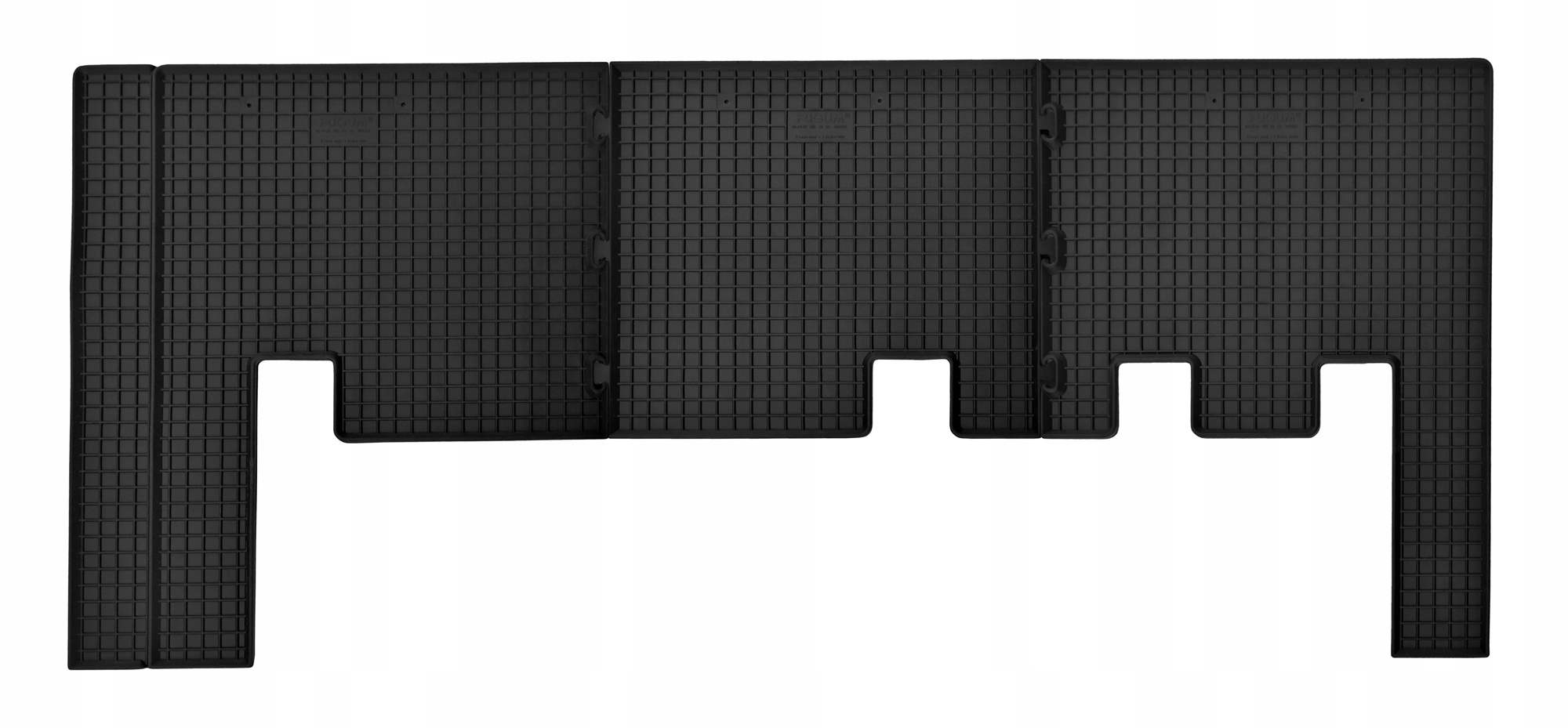 Dywaniki samochodowe do Ford Tourneo Custom 9 miejsc 2012-2018 Materiał guma