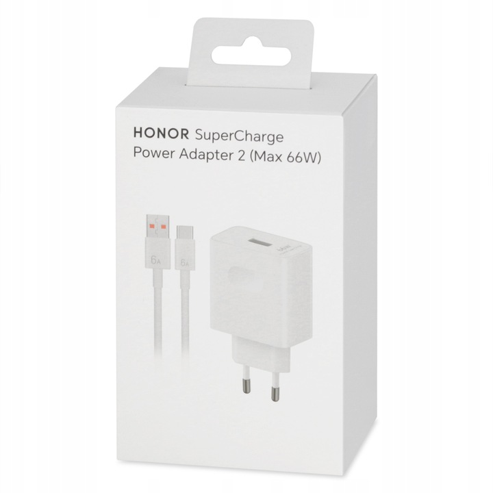Honor Oryginalna ładowarka podróżna 66W Usb C Kabel Białe