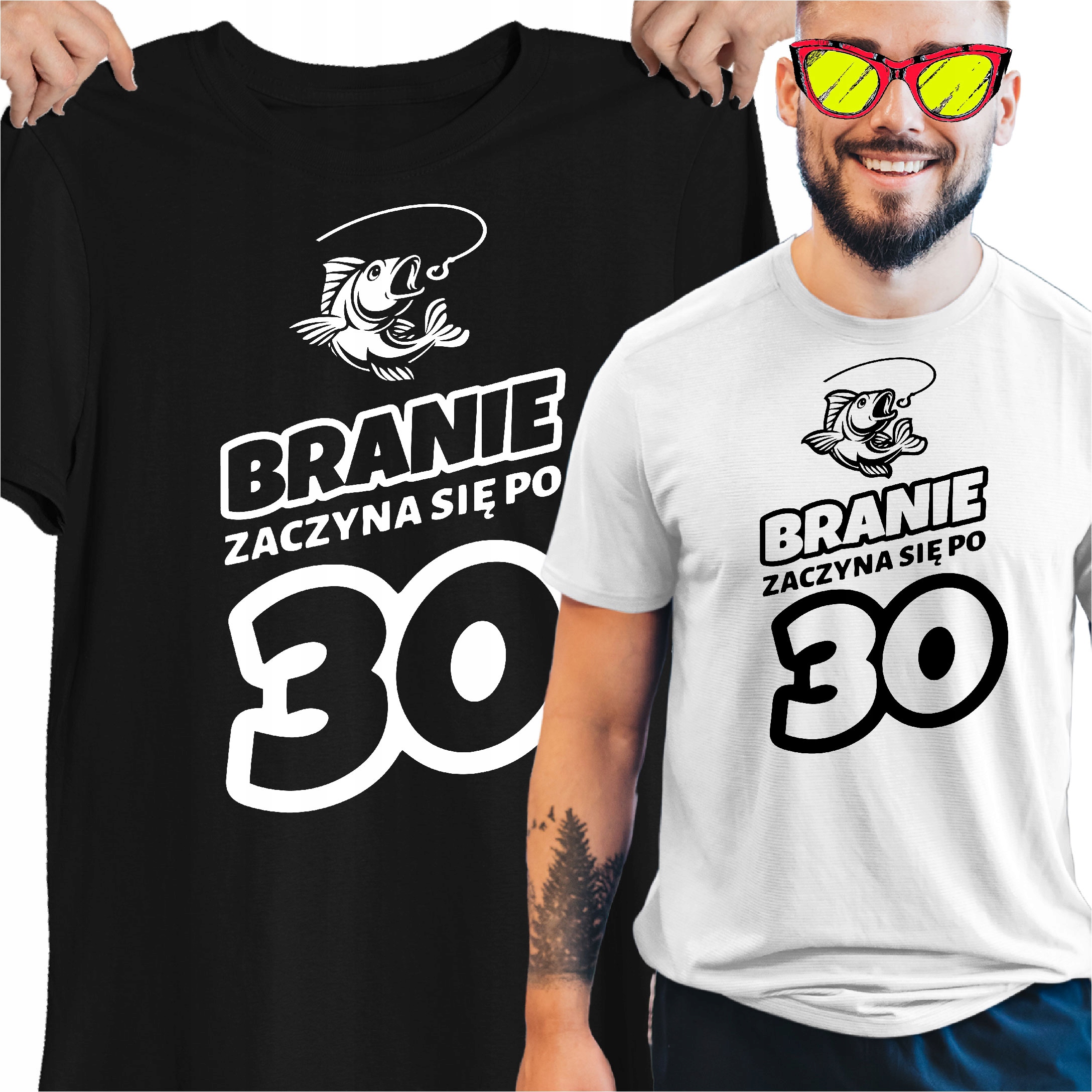 

Koszulka Dla Wędkarza Branie Zaczyna Się Po 30-TCE