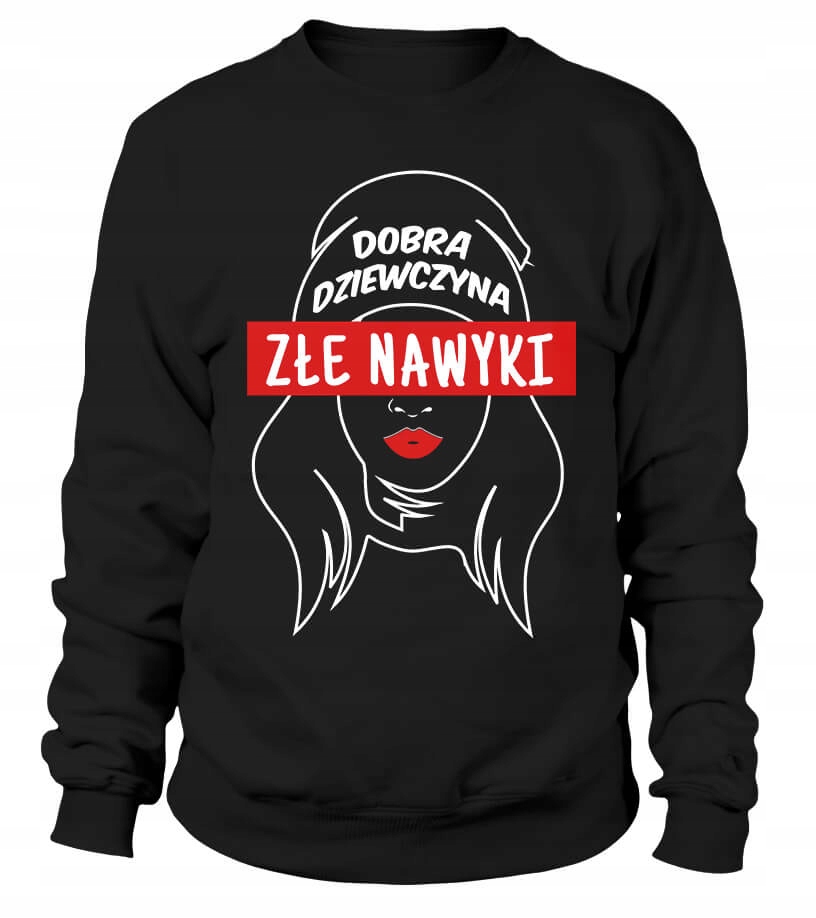 Dámská Mikina Good Girl Bad Habits L Černá, Dárek Pro Ni