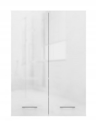 SZAFKA ŁAZIENKOWA WISZĄCA KOMODA 64CM BIAŁA POŁYSK