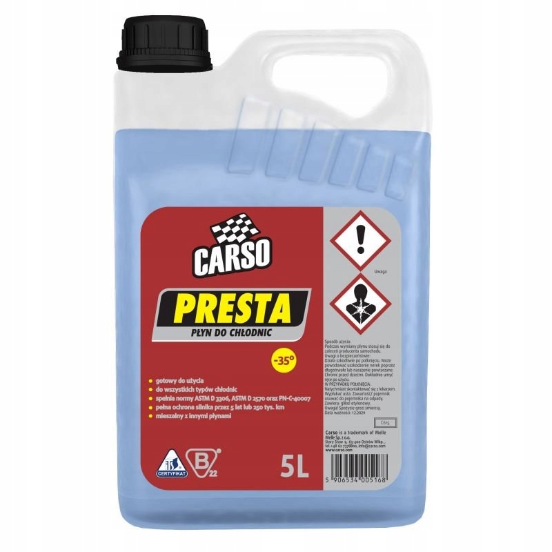 

K2 Presta Płyn -35 5L. Niebieska C615 Płyn Chłodni