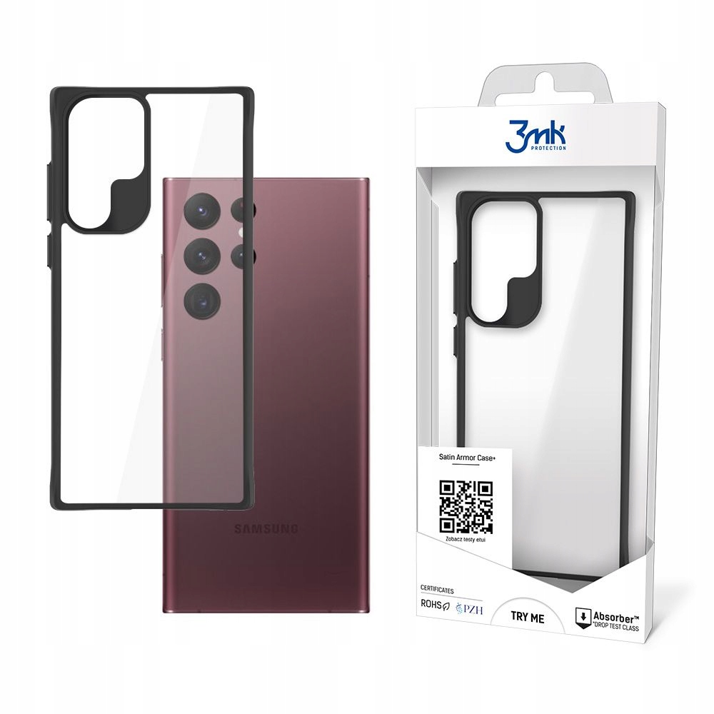 Samsung Galaxy S22 Ultra 3MK Satin Armor Case+